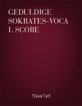 Geduldige Sokrates-Vocal Score Miscellaneous cover